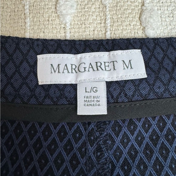 Margret M NWT Stitch fix Jaquard navy and black mini skirt size large - Picture 3 of 6